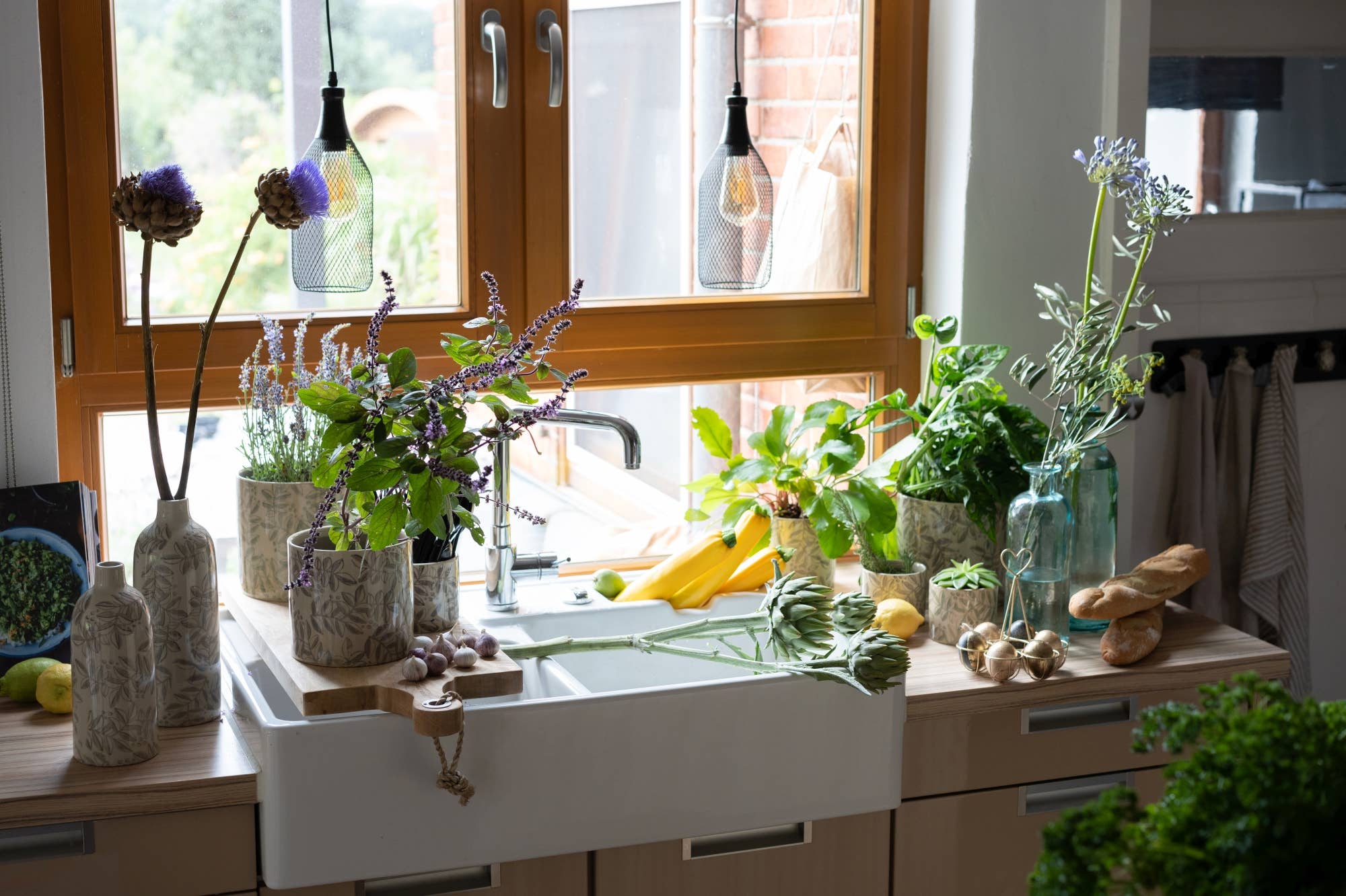 Recycling Glas Flasche Hera, H28Cm, D10Cm, 1,5L, G