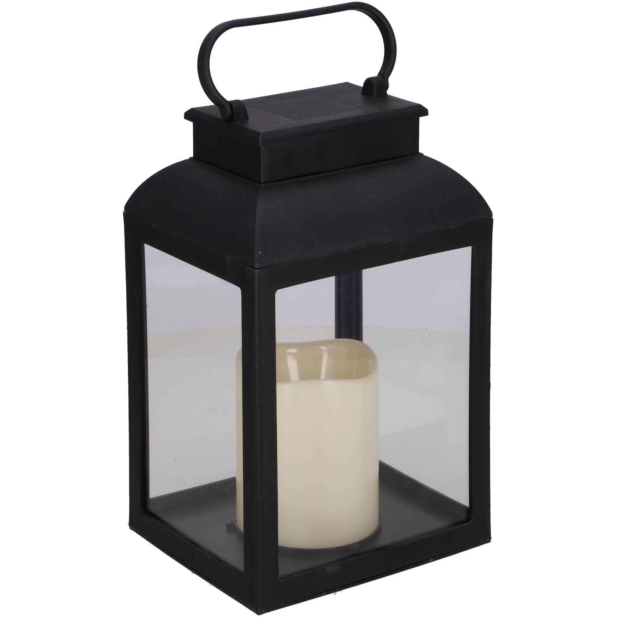 Led Kunststoff Grablaterne, H/B/T 23/15/12cm, Schw