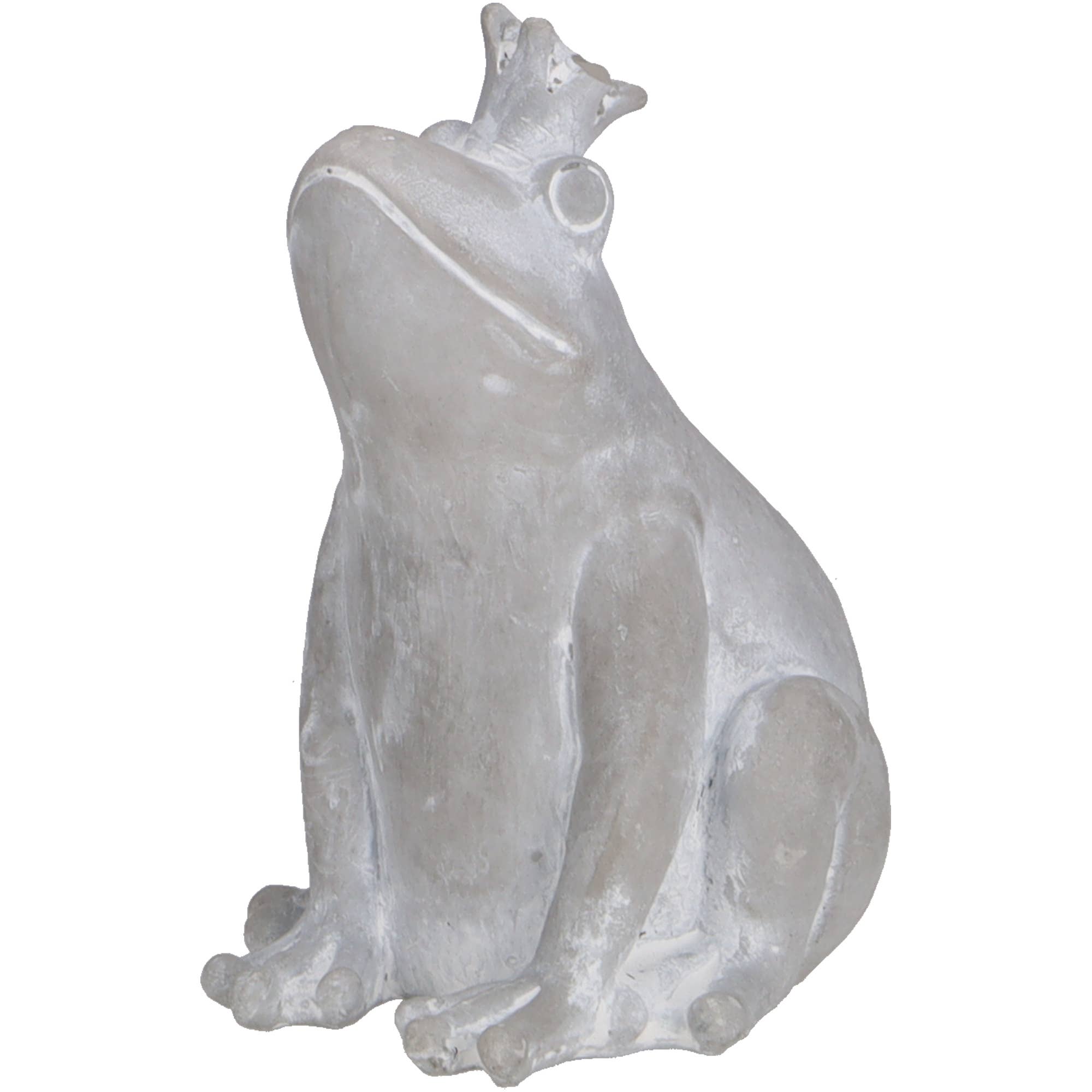 Beton Froschkönig Inara, D7,5cm, H11cm, Grau
