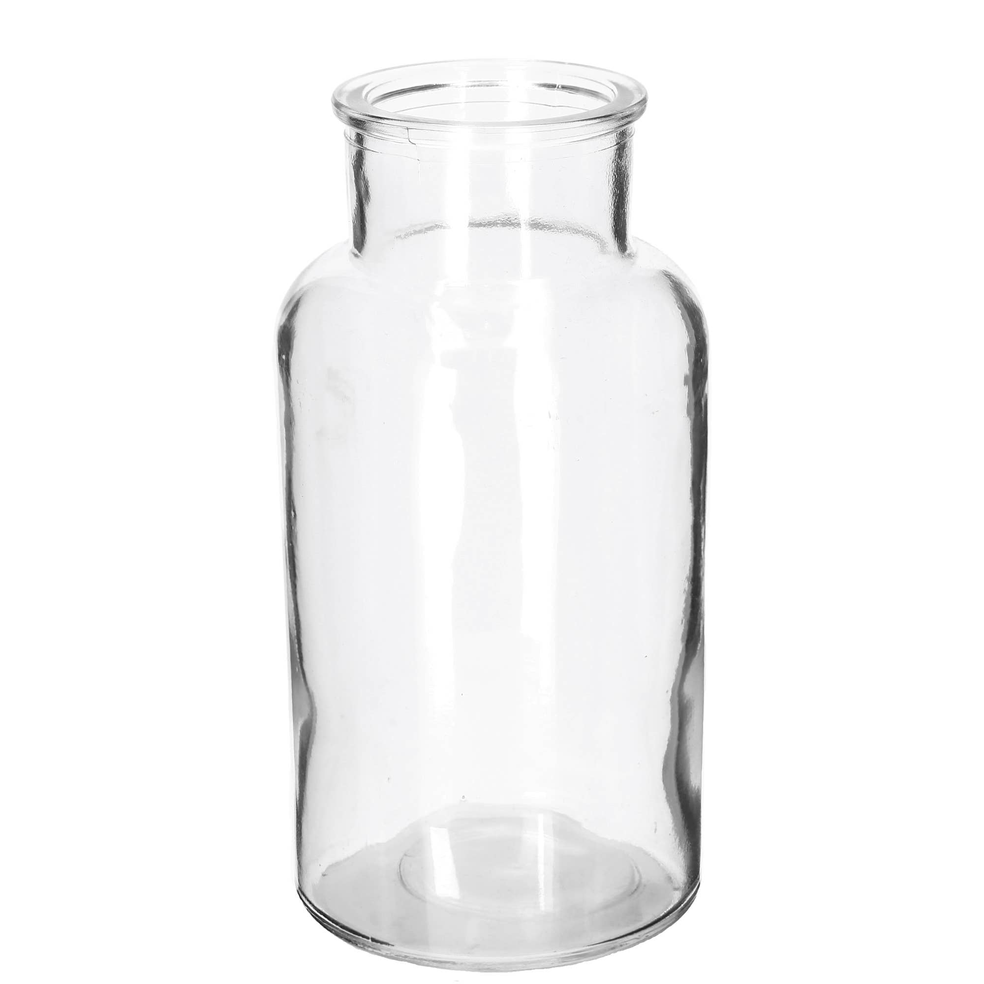 Glas Vase Sally, 600ml, D8cm, H16cm, Klar