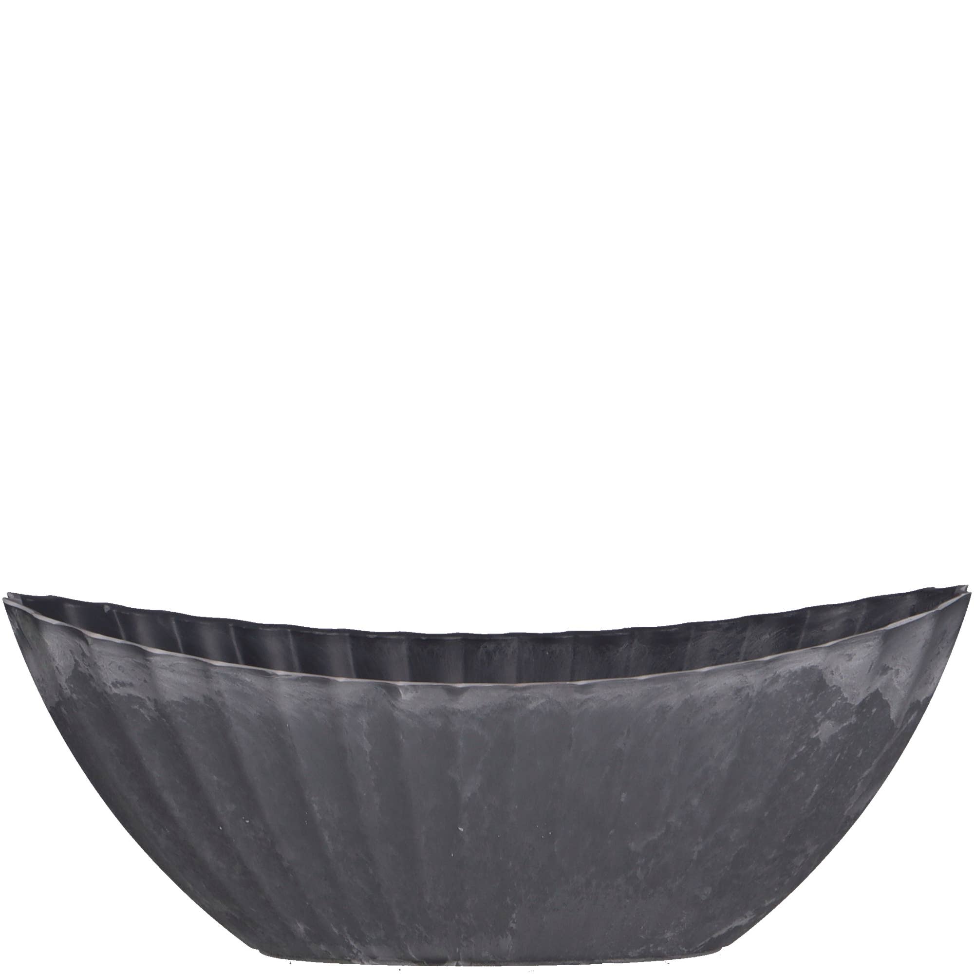 Kunststoff Jardiniere Lutz Schiff, L36cm, H14cm, G