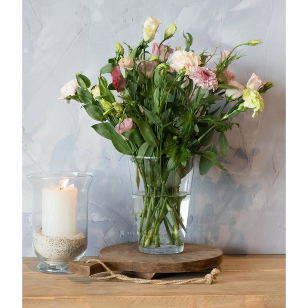 Glas Vase Basic Konus, D14cm, H20cm, Klar#12