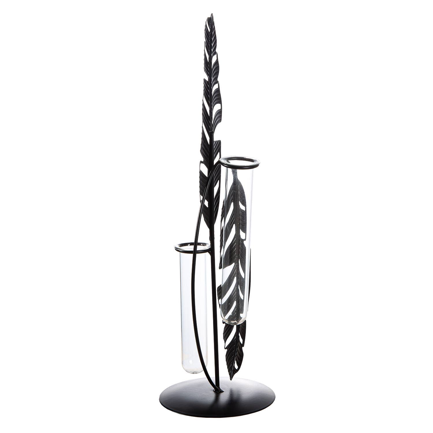 Vase Blatt Jakarta schwarz H. 34,5 cm, VE 6