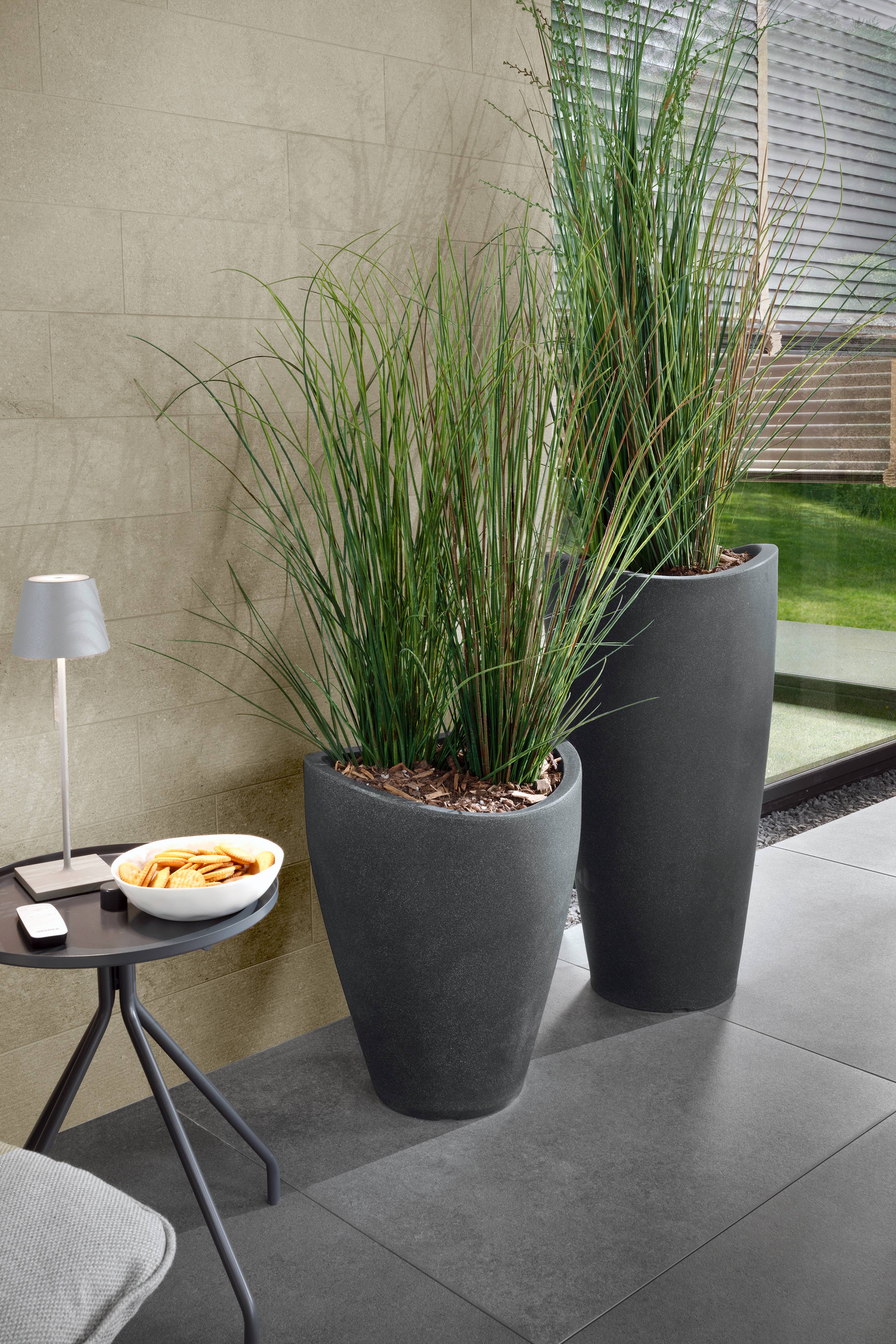 Blumentopf/Pflanzgefäß Wave Globe High 254 aus Kunststoff