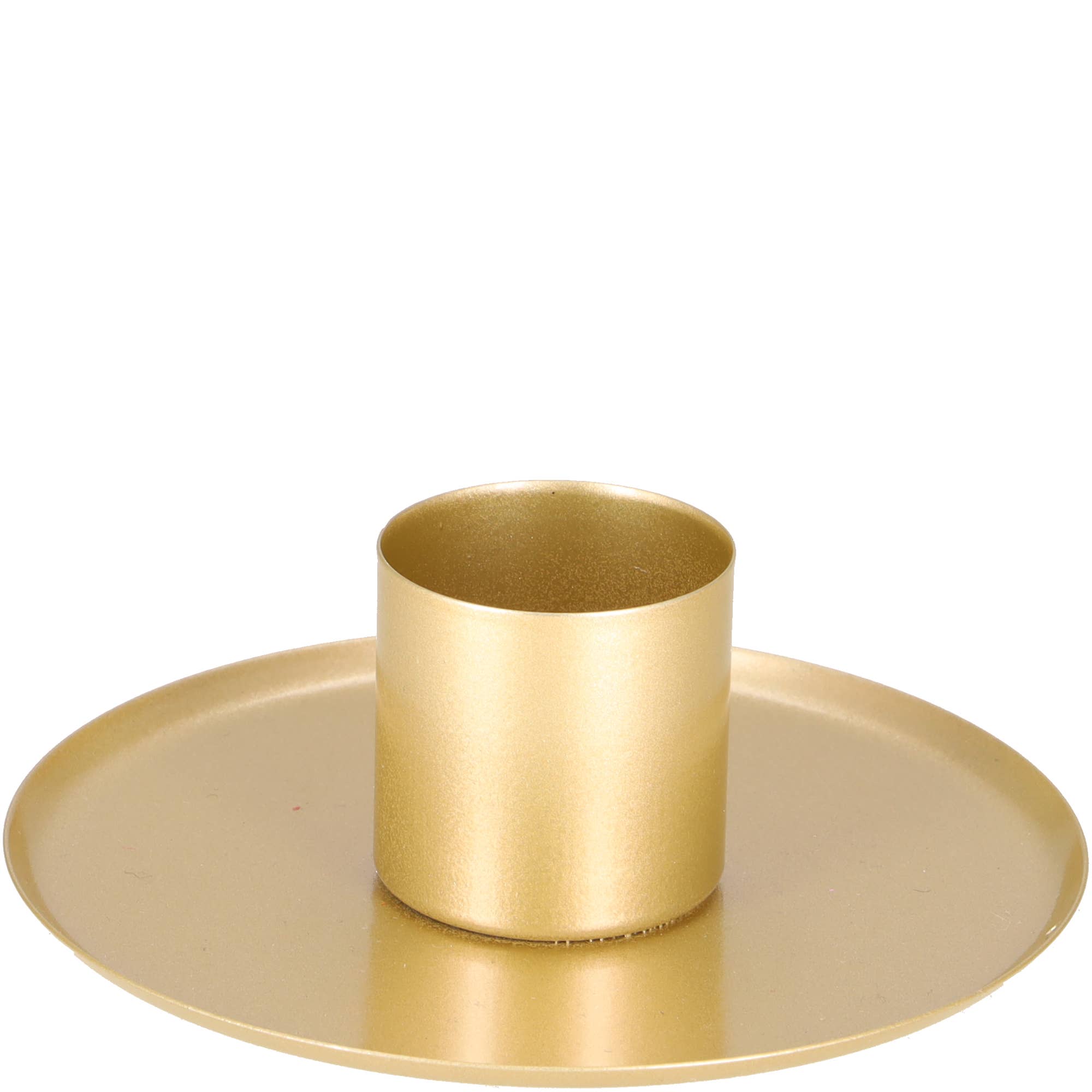 Metall Kerzenhalter Luan, D38Mm, Gold, Für Eine St