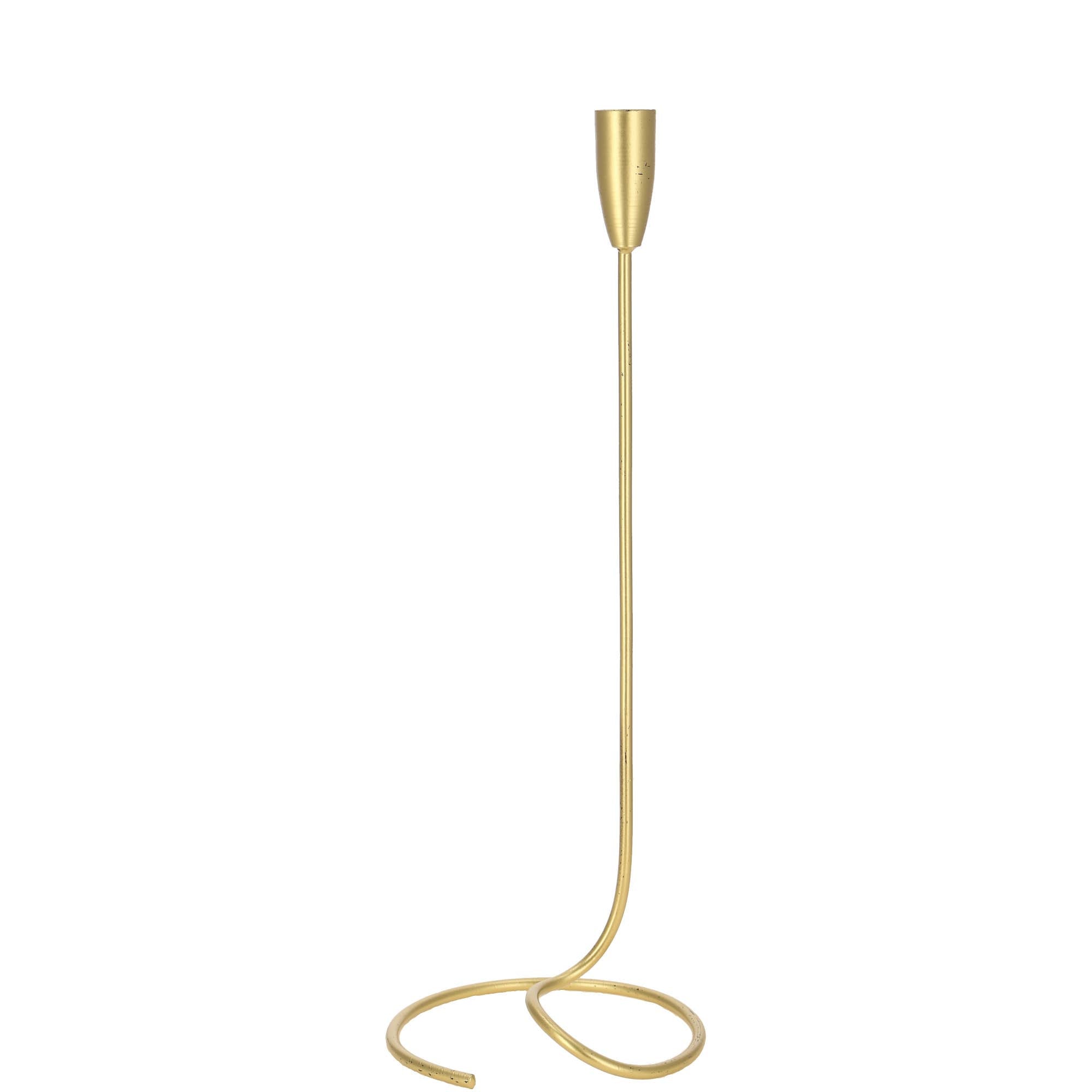 Metall Kerzenhalter Lano, D13, 5cm, H41cm, Gold