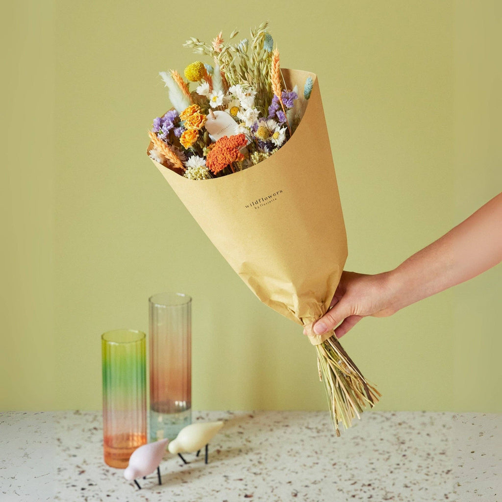 Trockenblumen - Feldstrauß - Pastellfreude