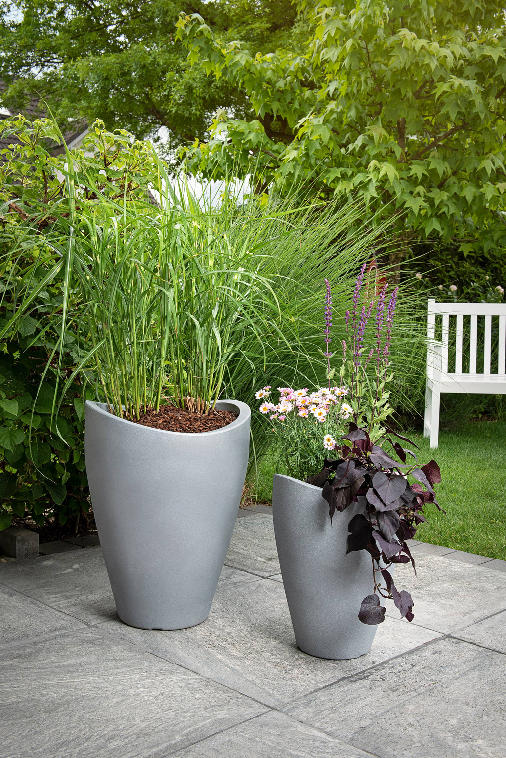 Blumentopf/Pflanzgefäß Wave Globe High 254 aus Kunststoff