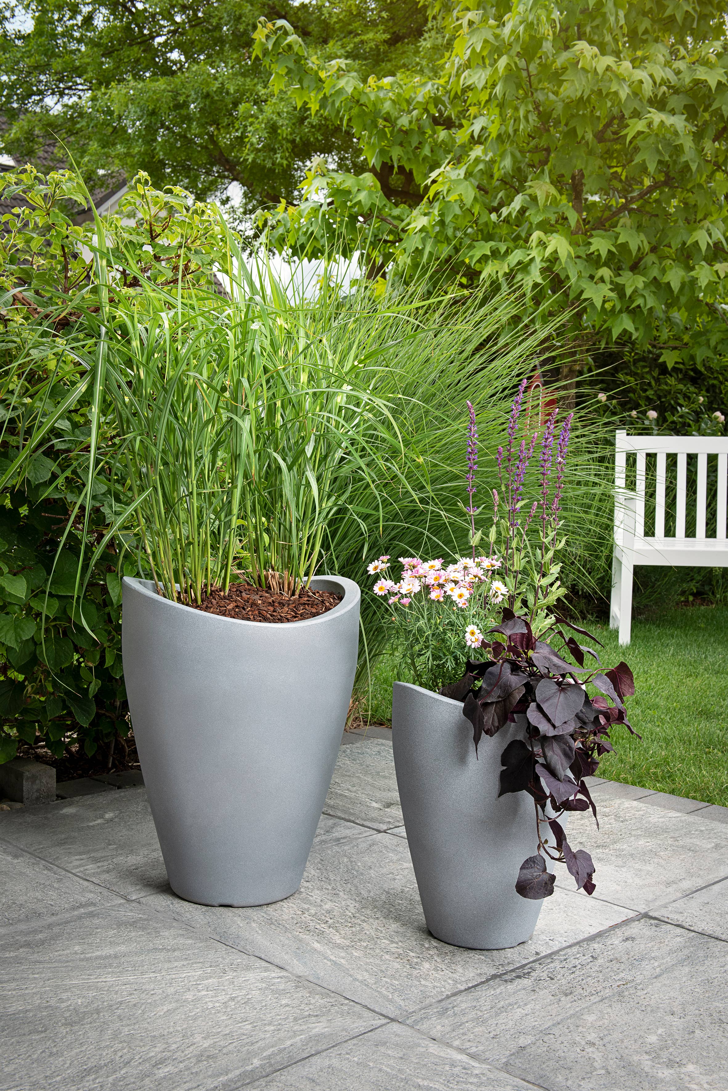 Blumentopf/Pflanzgefäß Wave Globe High 254 aus Kunststoff