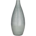 Glas Vase Foggia, D12cm, H31cm, Grau