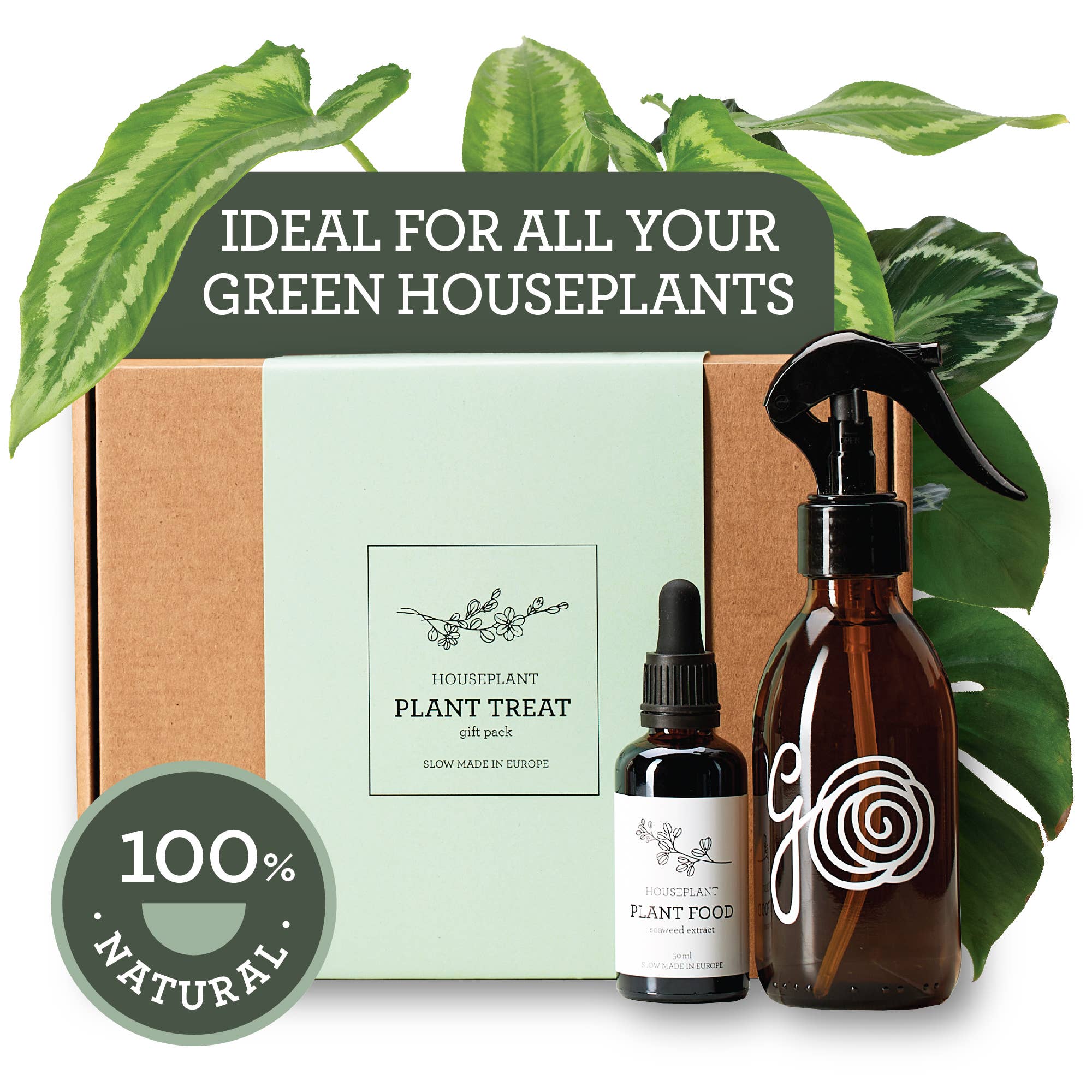 PFLANZENPFLEGE-SET | Geschenkpaket mit Pflanzenleckereien