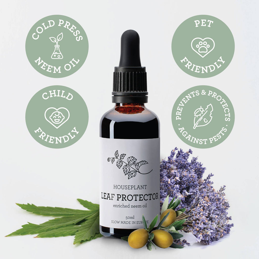 NATÜRLICHES INSEKTIZID | Mit Blattschutz angereichertes Neemöl 50 ml