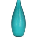 Glas Vase Foggia, D9,5cm, H20cm, Türkis